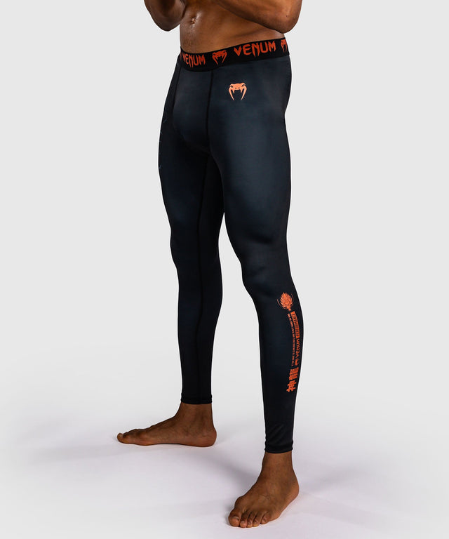 Pantaloncini a compressione Venum Thunder Dragon – Nero/Grigio/Rame
