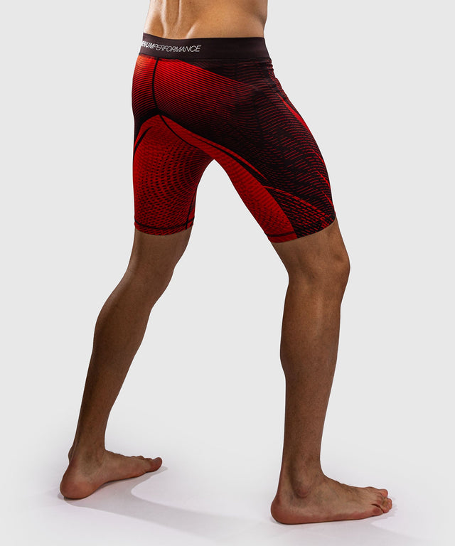 Pantaloncini a compressione Venum Galactic 3.0 – Rosso/Argento