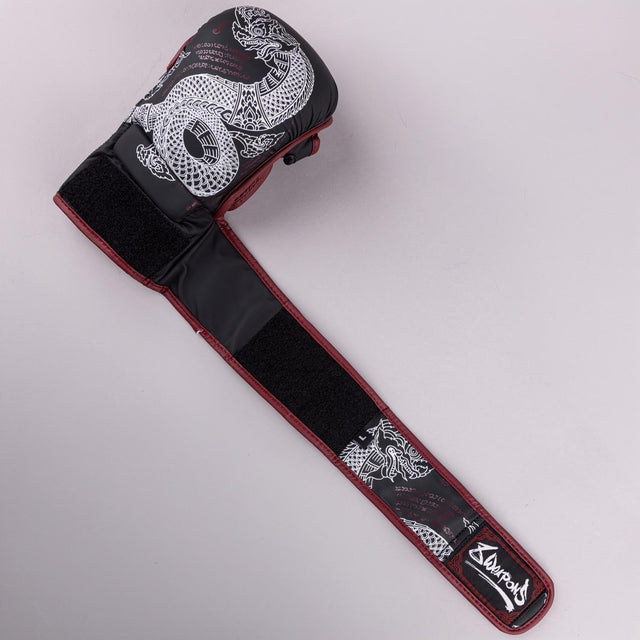 8 WEAPONS MMA-handsker Sak Yant Naga – Sort/Marineblå