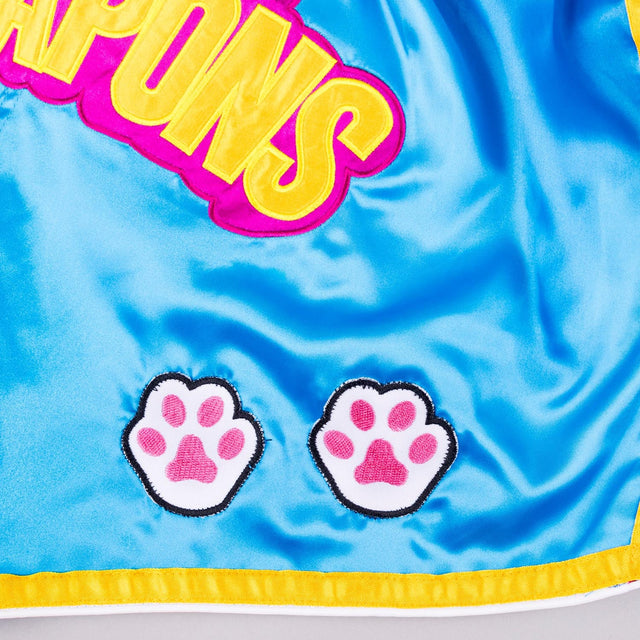 8 WEAPONS Muay Thai shorts Meow Thai – Blå/Lilla