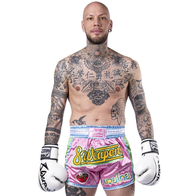 8 WEAPONS Muay Thai shorts Yummy - Lyserød