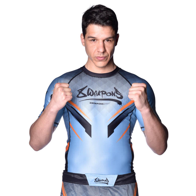 Rashguard 8 WEAPONS Shift – Gris glace/Orange