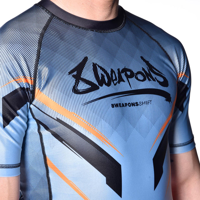 Rashguard 8 WEAPONS Shift – Gris glace/Orange