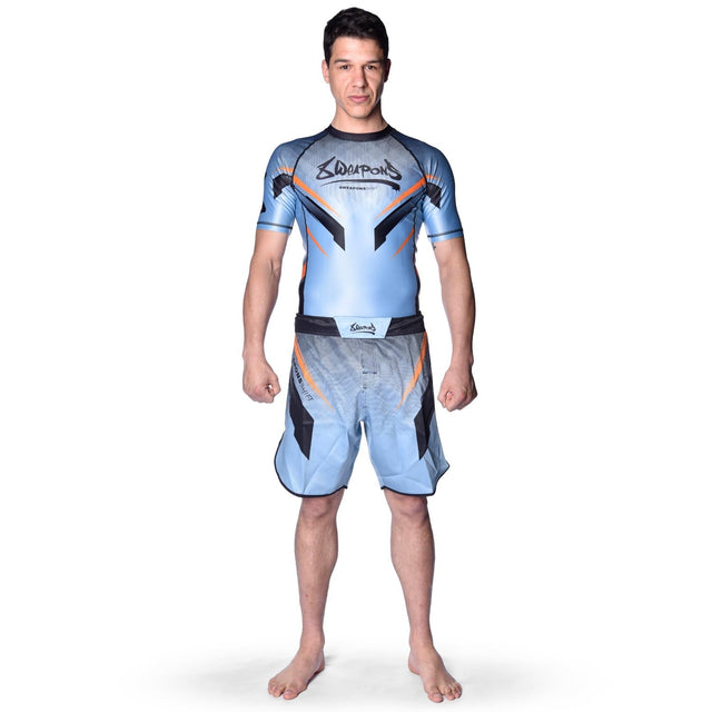 Rashguard 8 WEAPONS Shift – Gris glace/Orange
