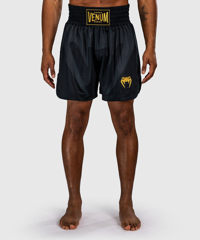 Calções de boxe Venum Attack – Preto/Ouro