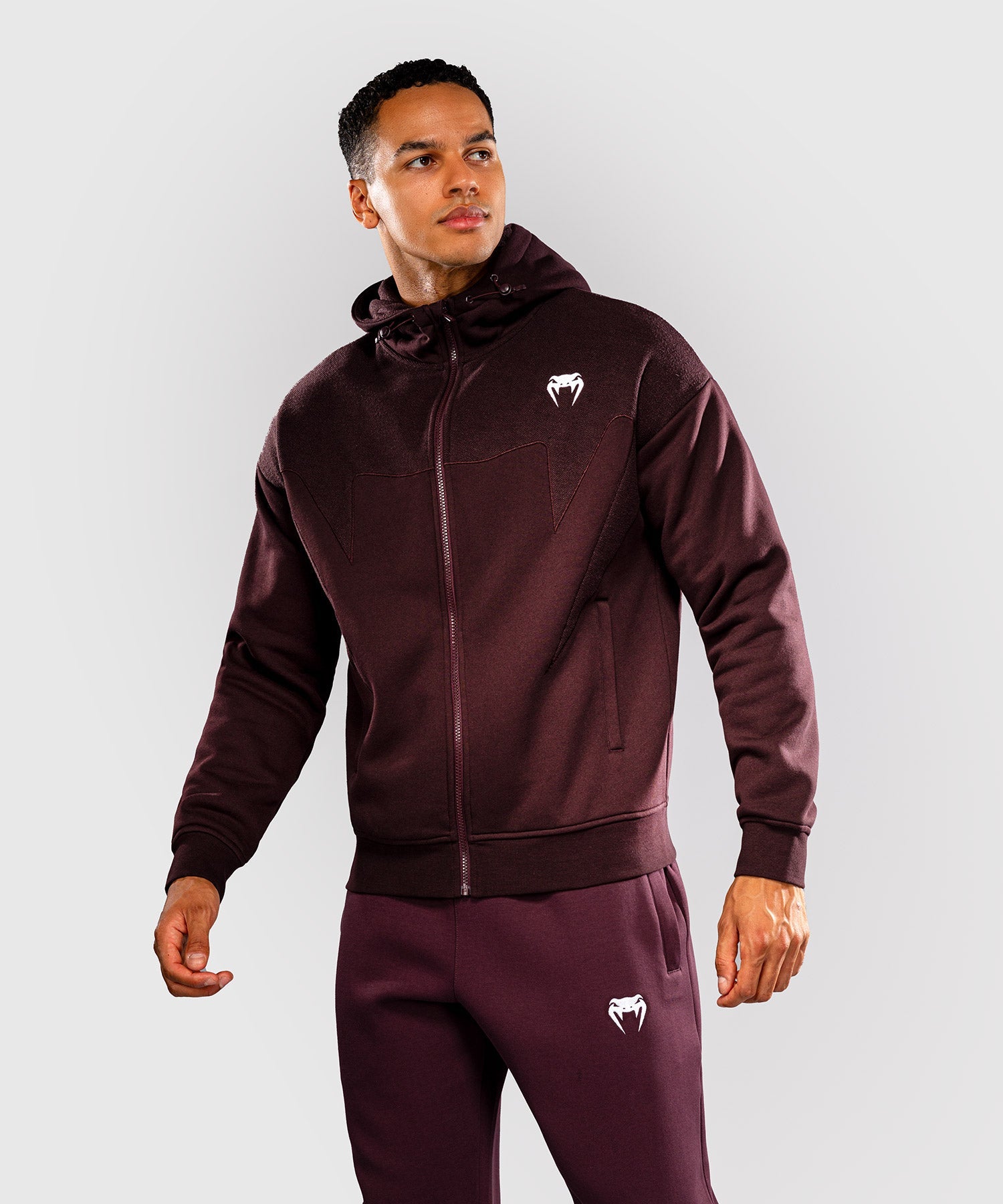 Venum Trainingsjas Attack Fleece & Weave - Bordeauxrood