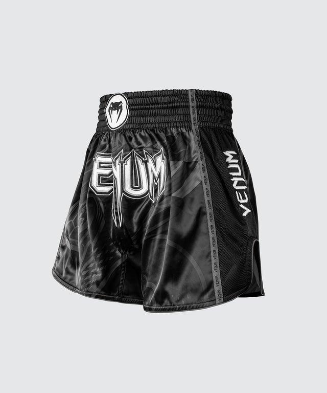 Calções de Muay Thai Venum Crimson Viper 2.0 – Preto/Cinzento