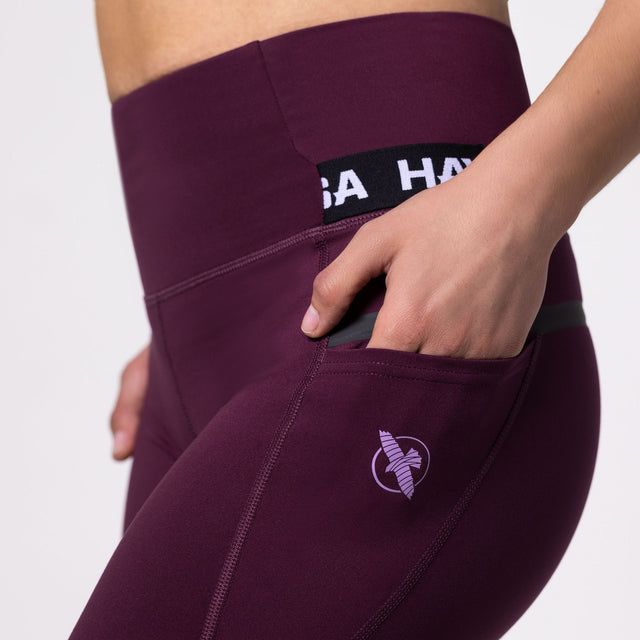 Hayabusa Leggings High Rise 3/4 Dam - Vin