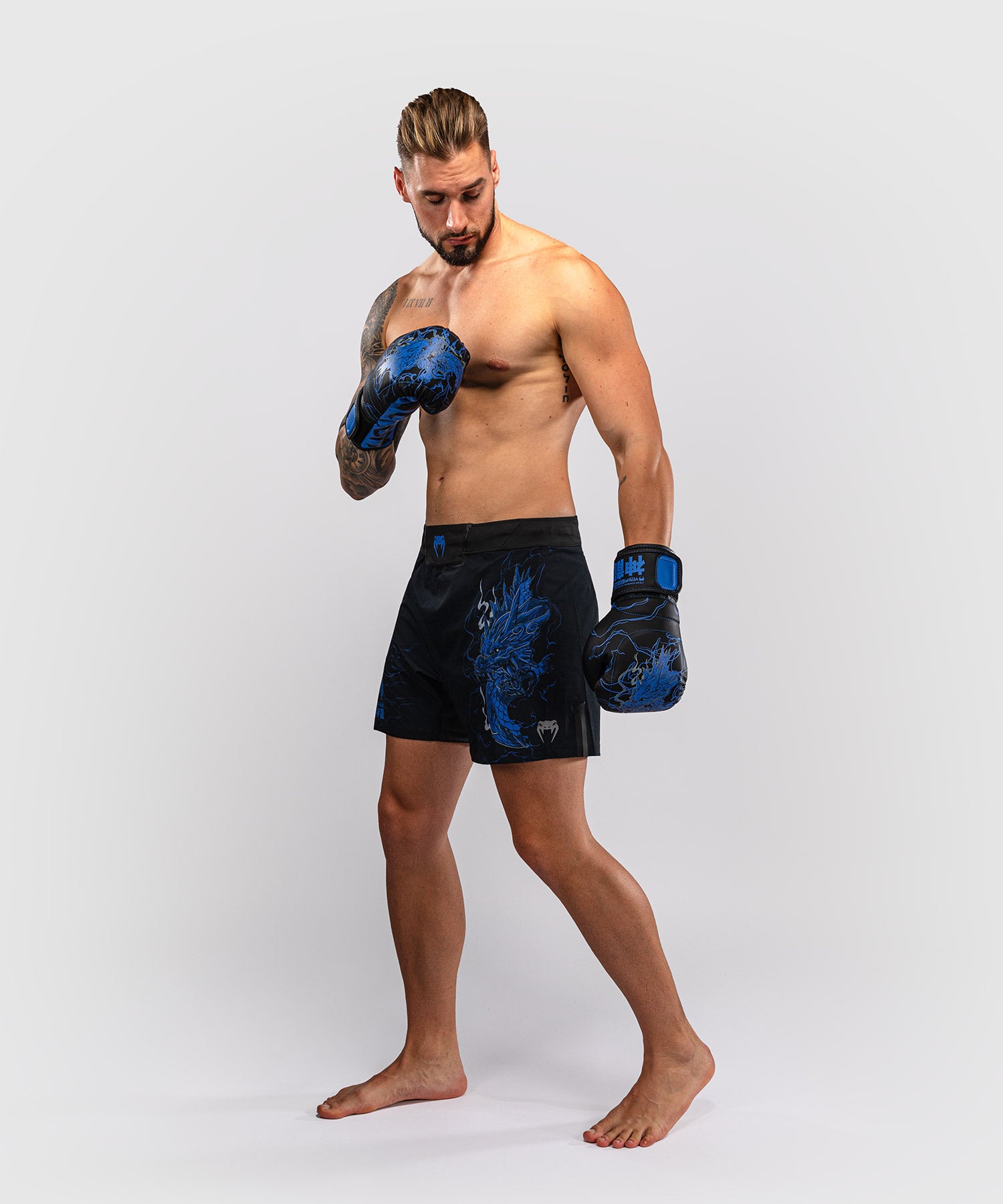 Pantaloncini MMA Venum Thunder Dragon – Nero/Blu reale