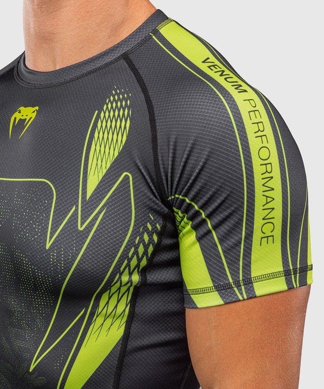 Rashguard Venum Amazonia Reborn manches courtes – Noir/Vert