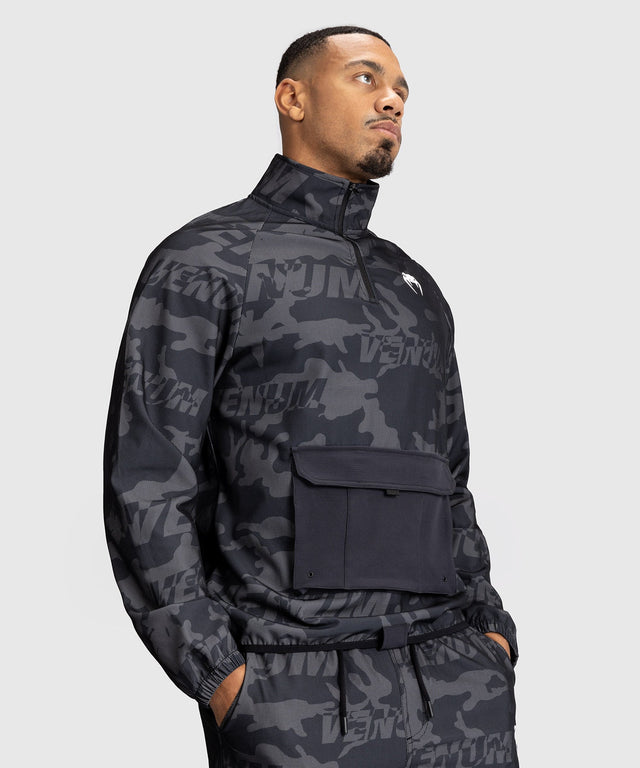 Chaqueta de entrenamiento Venum Trooper – Negro/Gris oscuro