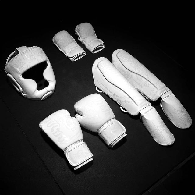 Gants de sparring MMA Phantom Athletics Muay Thai – Blanc Givré