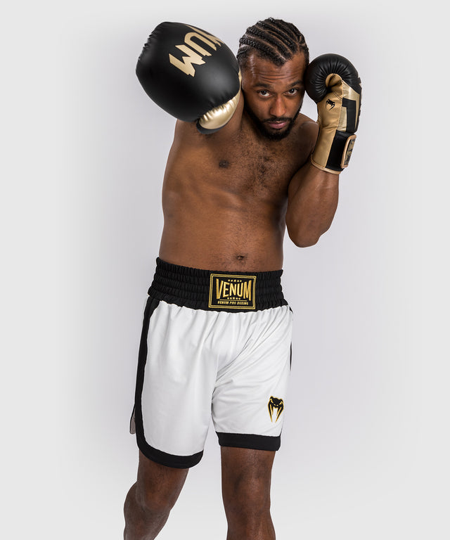 Calções de boxe Venum Classic – Branco/Preto