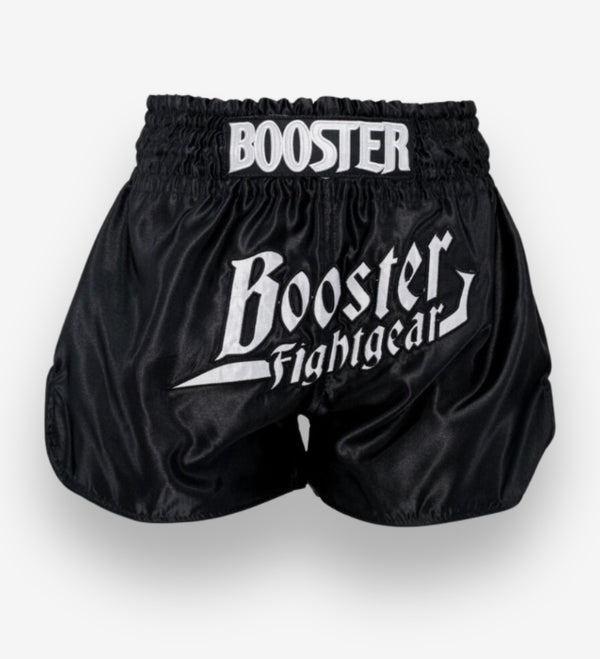 Booster Kickbox-Shorts Thunder – Schwarz/Weiß