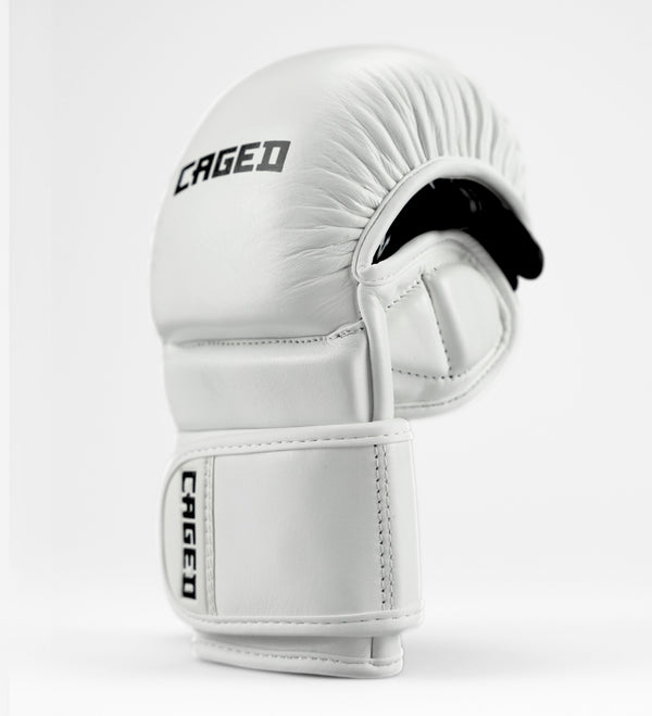 Caged MMA-handskar 'X Series' Sparring – Vit/Svart