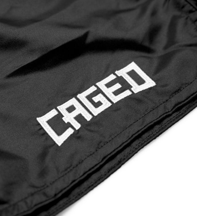 Muay Thai trenky Caged Classic – Černá/Bílá, dámské