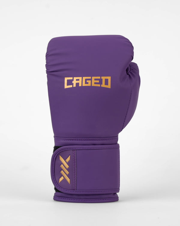 Gants de boxe Caged Core – Violet/Or