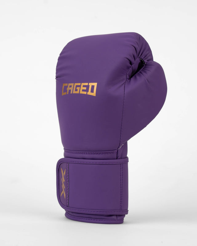 Gants de boxe Caged Core – Violet/Or