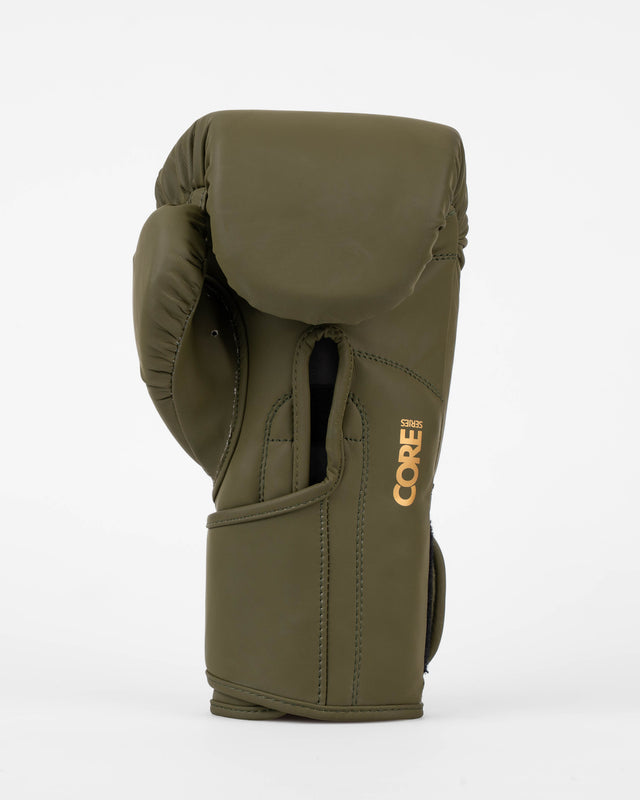Mănuși de box Caged Core – Kaki Verde/Aur