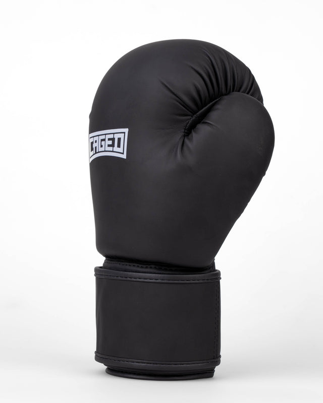 Guantes de boxeo Caged Shadow – Negro mate/Blanco