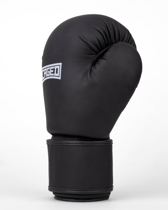 Guantes de boxeo Caged Shadow – Negro mate/Blanco