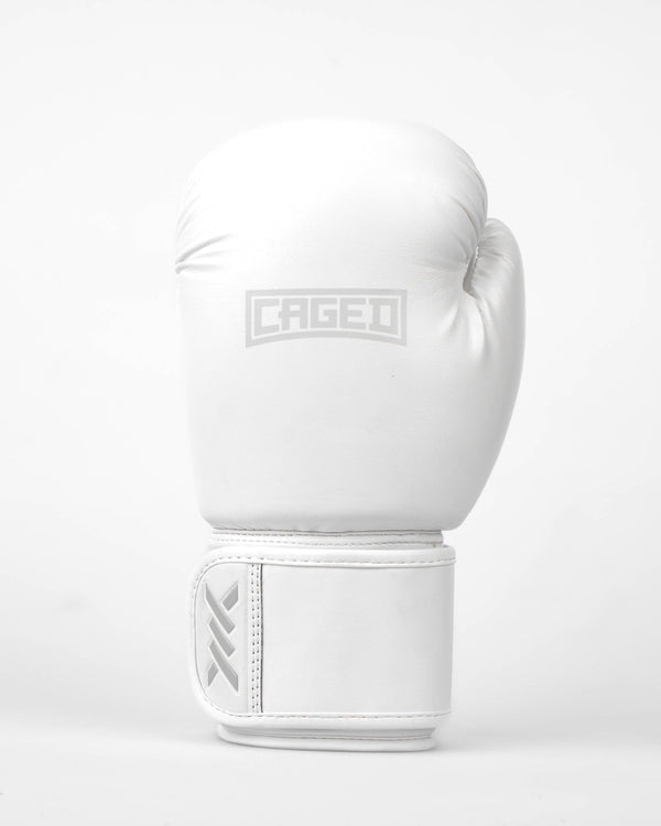 Boxerské rukavice Caged Shadow – Bílé/Bílé