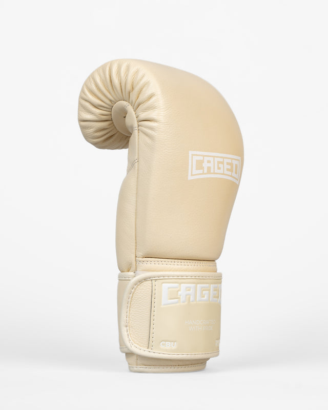 Boxerské rukavice Caged 'X' Series – Krémově bílé