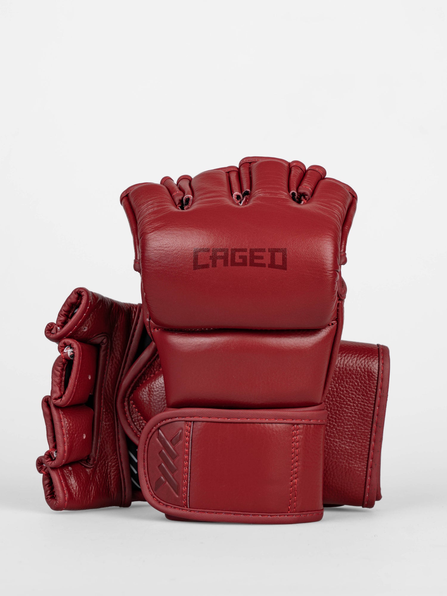 Caged MMA-Handschuhe 'X' Series – Bordeaux Rot