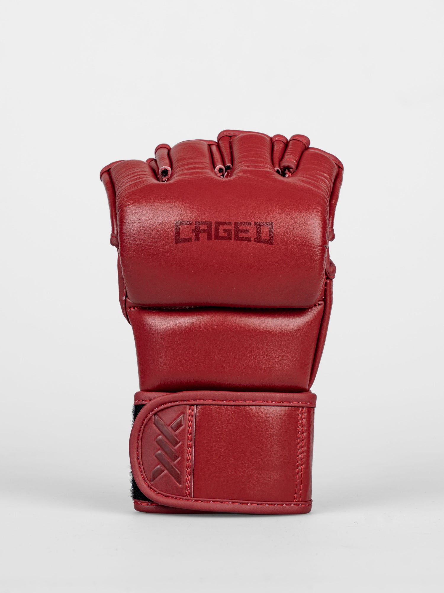 Caged MMA-Handschuhe 'X' Series – Bordeaux Rot