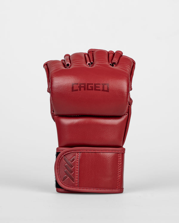 Caged MMA-handskar 'X' Series – Bordeaux Rött