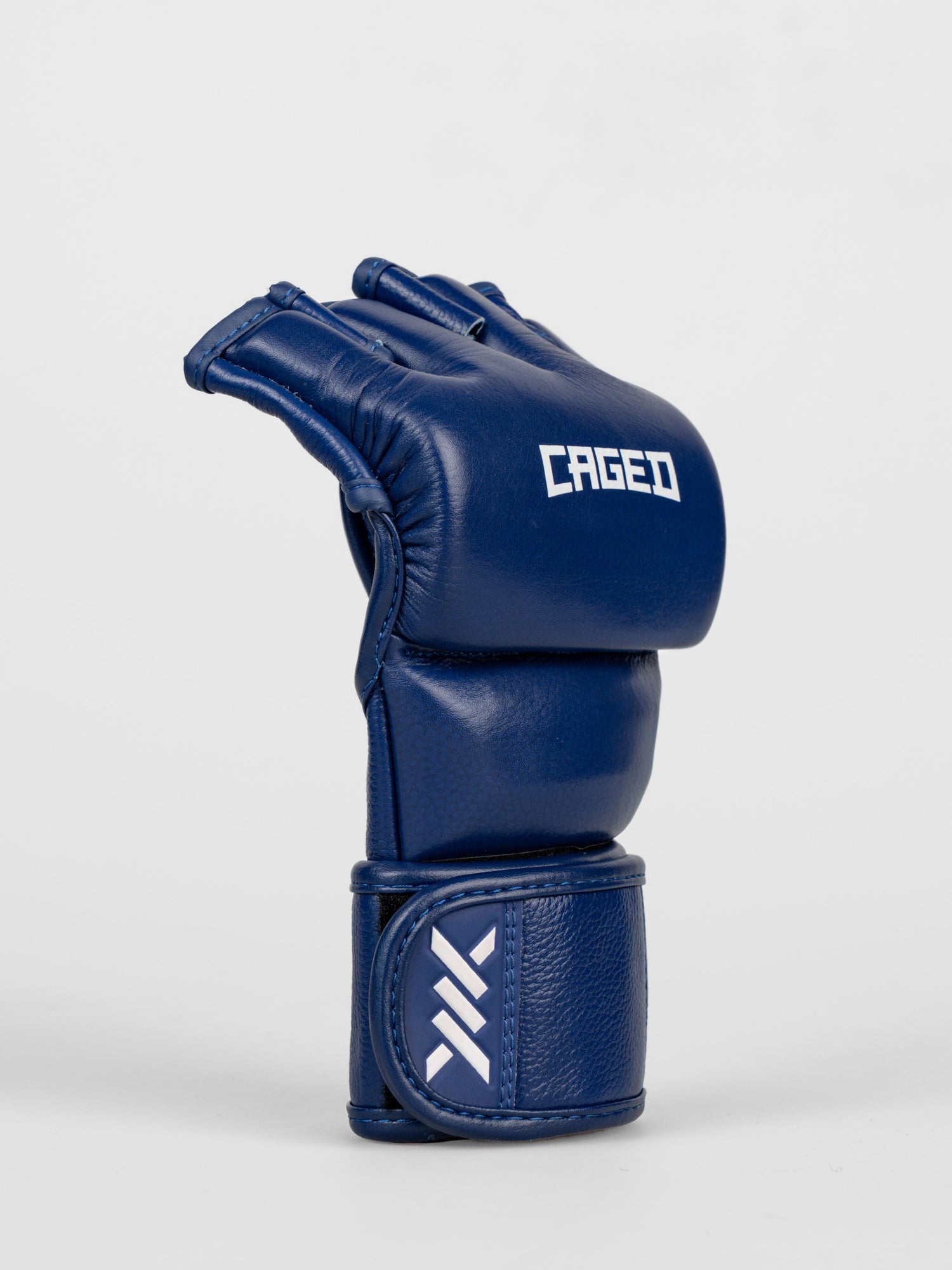 Caged MMA-handskar 'X' Series – Marinblå/Vit