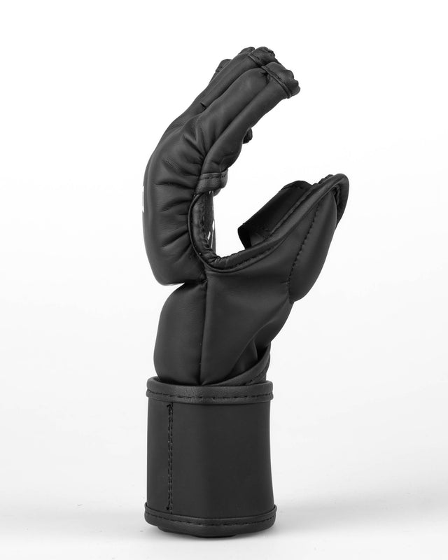 Luvas de MMA Caged Shadow – Preto/Branco Mate