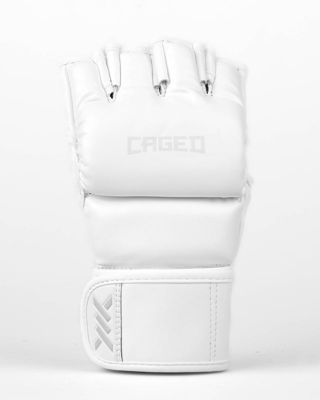 Mănuși MMA Caged Shadow – Alb/Alb