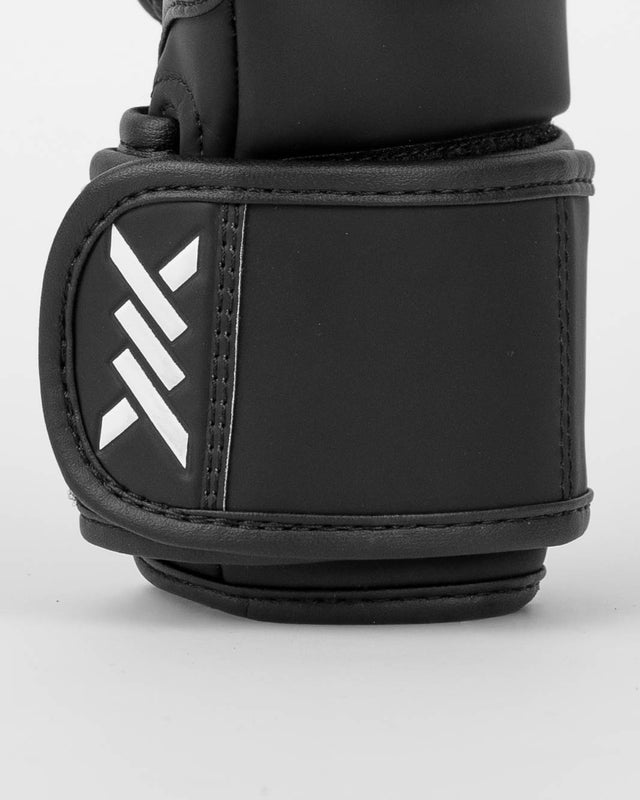 Caged MMA-Sparringshandschuhe Shadow – Matt Schwarz/Weiß