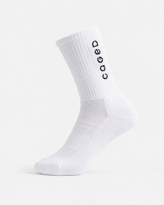 Chaussettes Caged Performance – Blanc