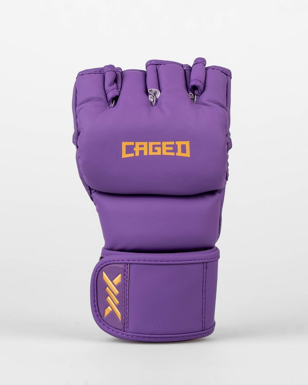 Caged MMA-Handschuhe Shadow – Lila/Gold