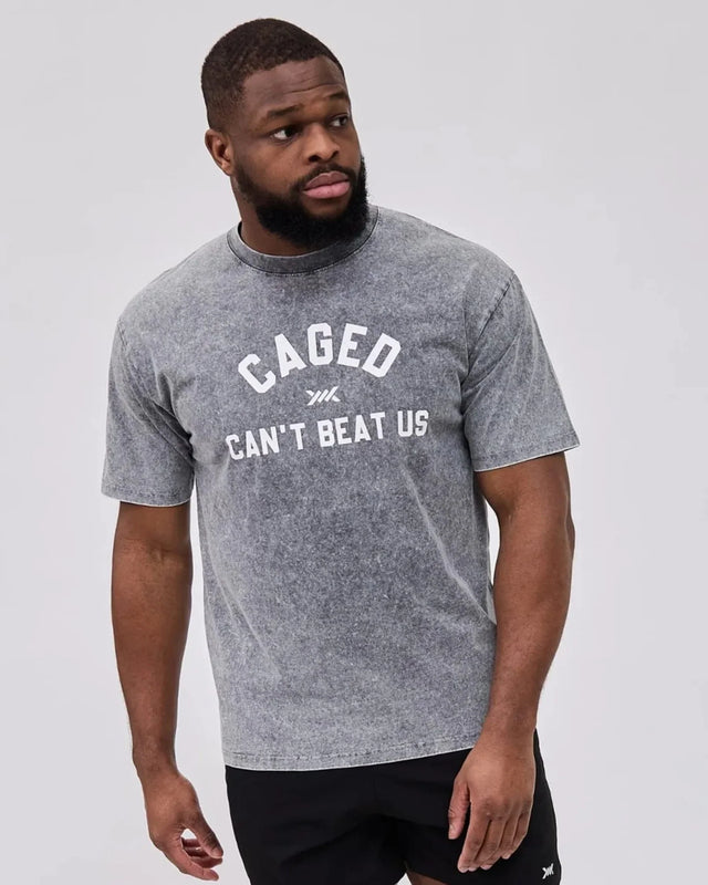 Caged Club T-Shirt – Washed Grau