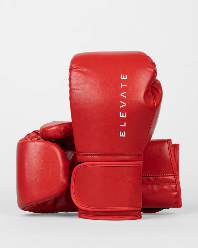 Boxerské rukavice Elevate Prime – Červené/Bílé