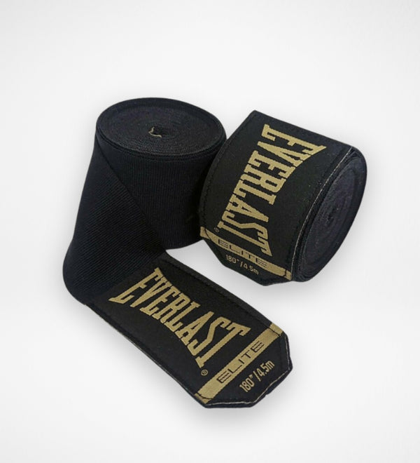 Boxerské bandáže Everlast Elite – Černé