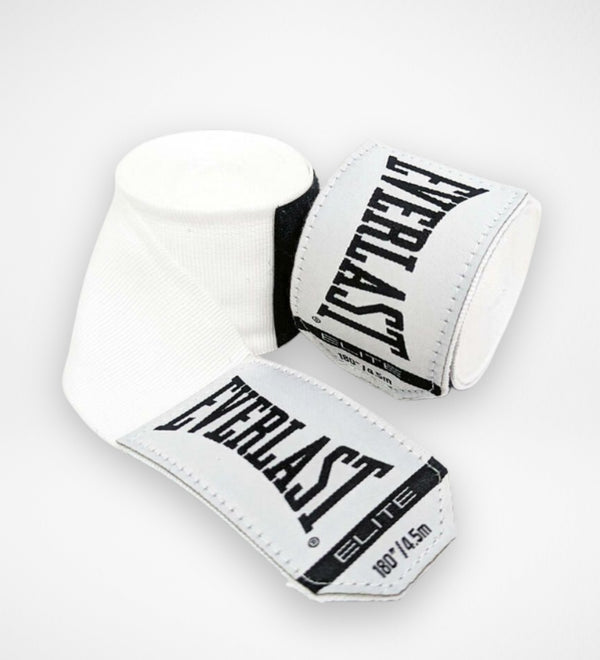 Boxerské bandáže Everlast Elite – Bílé