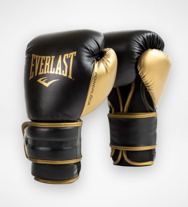 Everlast Boksehandsker Powerlock 2R – Sort/Guld