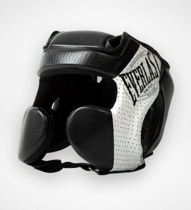 Capacete de boxe Everlast 1910 – Preto/Branco