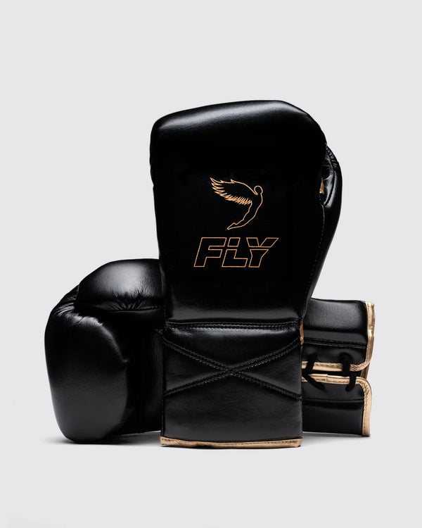 Fly Boksehandsker Superlace Pro X 2 – Sort/Guld