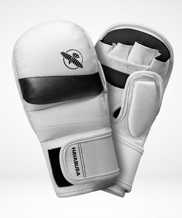 Gants de sparring MMA Hayabusa T3 Hybrid – Blanc/Noir