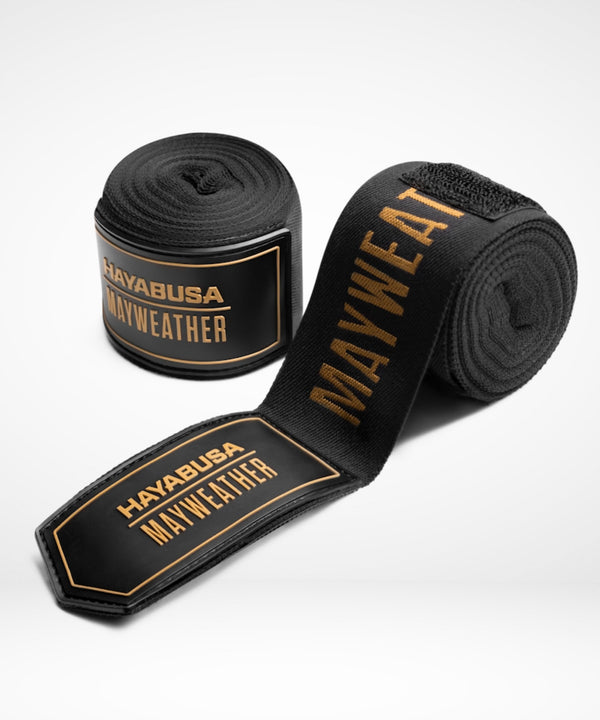 Bende da boxe Hayabusa x Mayweather Deluxe – Nero/Oro