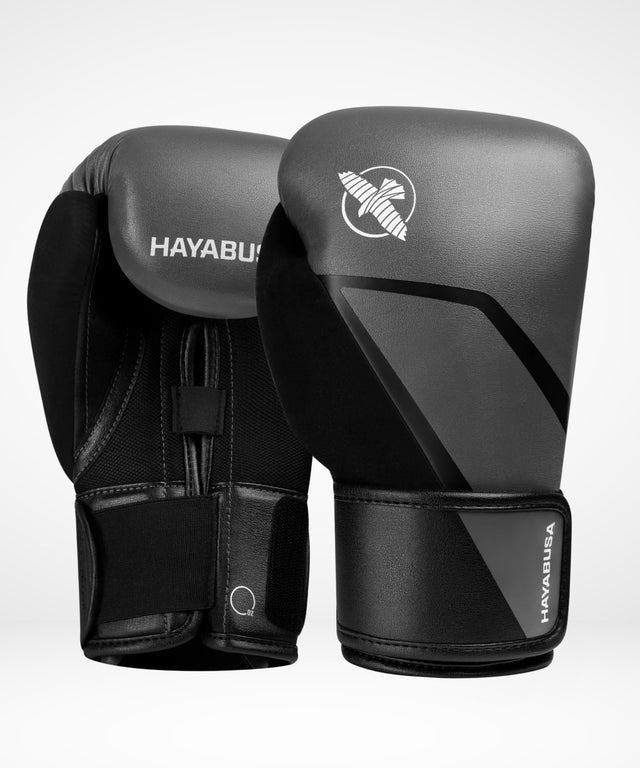 Luvas de boxe Hayabusa E1 – Cinzento/Preto