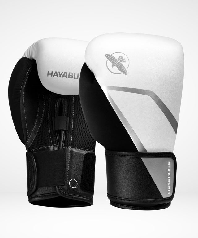 Hayabusa Boksehandsker E1 – Hvid/Sort/Sølv