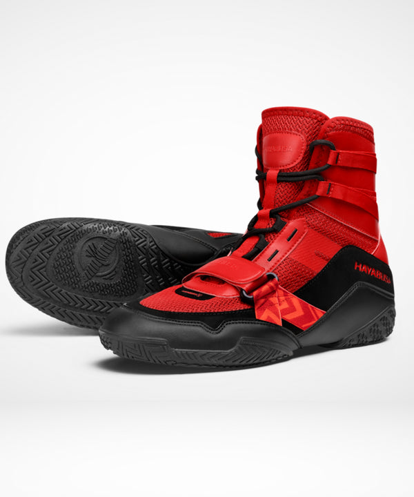 Chaussures de boxe Hayabusa Strike – Rouge/Noir
