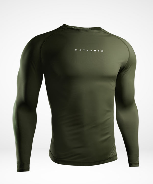 Rashguard Hayabusa Core – Dlouhé rukávy – Tmavě zelený