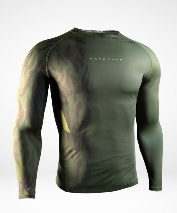 Hayabusa Rashguard Apex Långärmad – Taktisk Grön